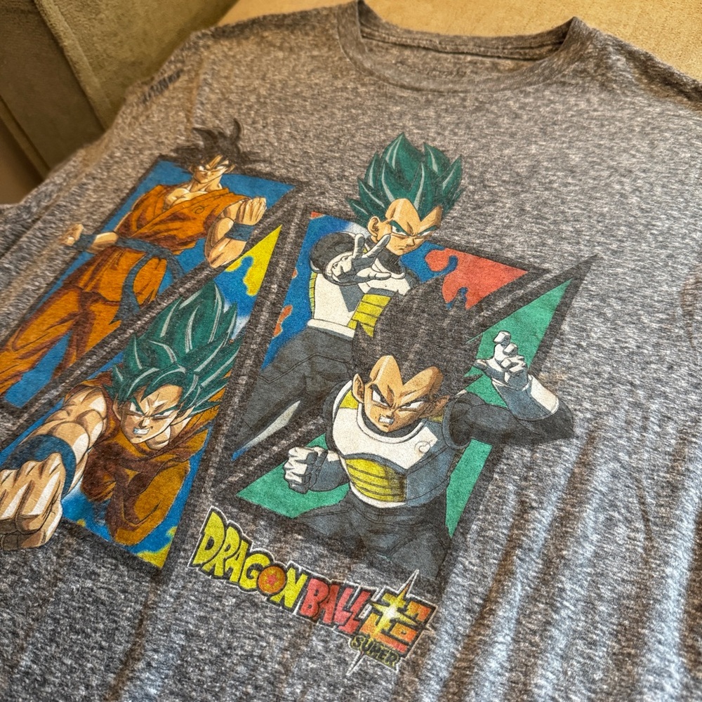 Dragonball Z Super Gray T-Shirt Size Large